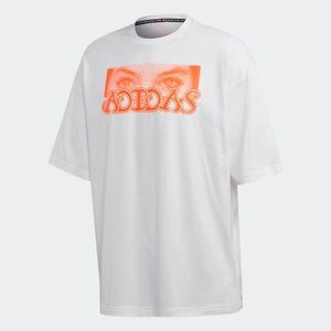 Adidas Men’s White ID Loose Tee Unisex GP9743 Sz Medium